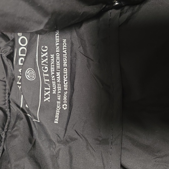 Bernardo Women's XXL Stylish Blended Wool Black and White Tweed Puffer Jacket - Picture 11 of 11